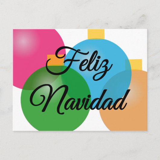 Feliz Navidad - Vrolijke Kerstmis - Briefkaart (Voorkant)