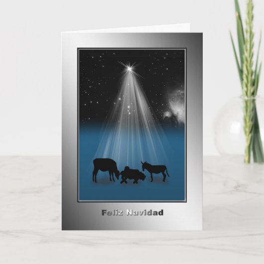 Feliz Navidad, "Vrolijke Kerstmis," Spaanse Kaart (Voorkant)