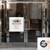 Feliz Navidad Winkeluren Raamsticker (Kantoordeur)