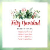 Feliz Navidad Winkeluren Raamsticker (Vel 3)