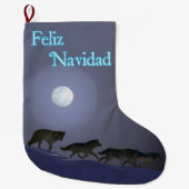 Feliz Navidad - Wolf Pack Grote Kerstsok (Voorkant)