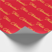 Feliz Navidad Wrapping Paper Cadeaupapier (Hoek)