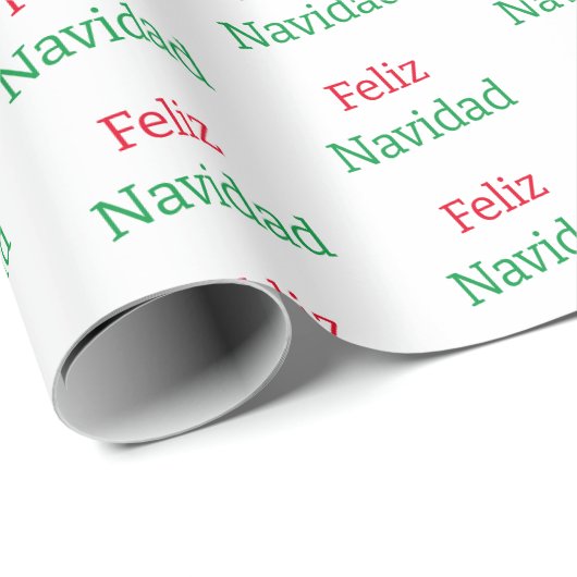 Feliz Navidad Wrapping Paper Cadeaupapier (Rol Hoek)