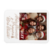 Feliz Navidad y Próspero Año Nuevo con Foto Magneet (Horizontaal)