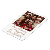 Feliz Navidad y Próspero Año Nuevo con Foto Magneet (Linkerzijde)
