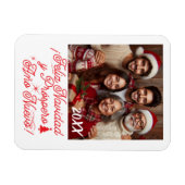 Feliz Navidad y Próspero Año Nuevo con Foto Magneet (Horizontaal)