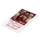 Feliz Navidad y Próspero Año Nuevo con Foto Magneet (Linkerzijde)