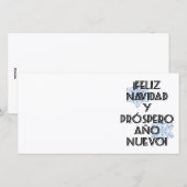Feliz Navidad Y Prospero Ano Nuevo - de Kaart van (Voorkant / Achterkant)