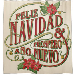 Feliz Navidad y prospero ano nuevo Douchegordijn
