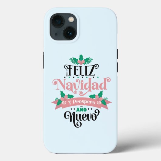 Feliz navidad y prospero ano nuevo kerst Case-Mate iPhone case (Achterkant)