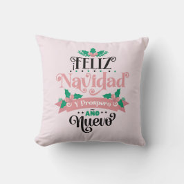 Feliz navidad y prospero ano nuevo kerst kussen