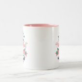 Feliz navidad y prospero ano nuevo kerst tweekleurige koffiemok (Center)