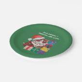 Feliz Navidad y próspero Año Nuevo, Kerstmis Papieren Bordje (Gekanteld)