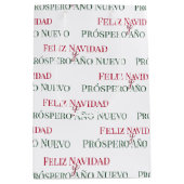 Feliz Navidad y Prospero Año Nuevo Medium Cadeauzakje (Voorkant)