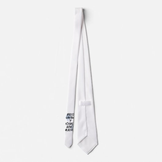 Feliz Navidad Y Prospero Ano Nuevo Stropdas (Achterkant)