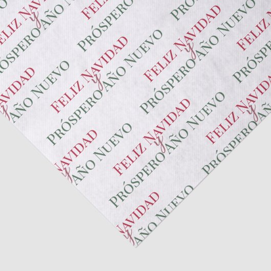 Feliz Navidad y Prospero Año Nuevo Tissuepapier (Detail)
