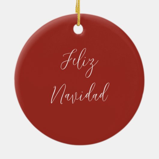 Feliz Navidad - Zuidoost-kerstwoestijn Keramisch Ornament (Achterkant)