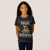 Feliz Navidog Chihuahua Dog Ugly Sweater Santa Chr T-shirt (Voorkant volledig)