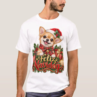 Feliz Navidog Chihuahua Kerst T-Shirt