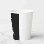 Feliz Navidog Christmas Dog T-Shirt, Funny Cute Xm Papieren Bekers (Links)