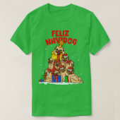 Feliz Navidog Feliz Navidad Pug Owner Xmas T-shirt (Design voorkant)