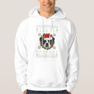 Feliz Navidog French Bulldog Dog Santa Hoodie