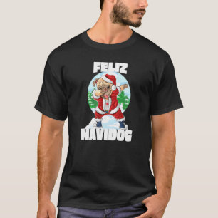 Feliz Navidog Funny Dabbing Pug Santa Claus Christ T-shirt
