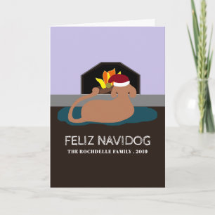 Feliz Navidog, Grappige Spaanse Kerstmis Kaart