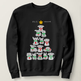 Feliz Navidog-kerstboom Trui