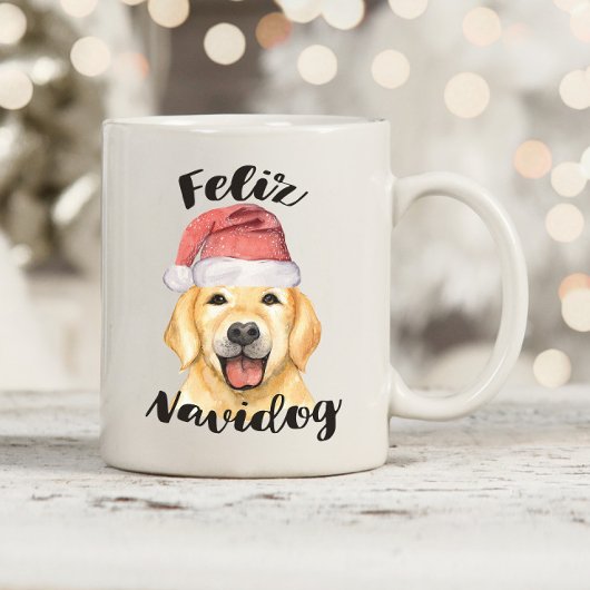 Feliz Navidog kersthond Koffiemok