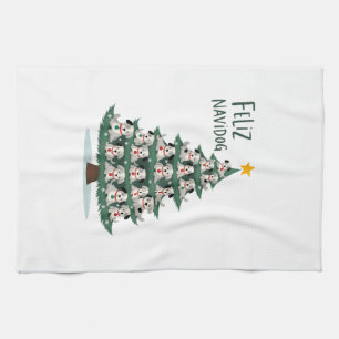Feliz Navidog Kersttrui voor honden, Grappige Cute Theedoek