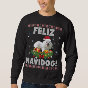Feliz Navidog Poodle Dog Ugly Sweater Kerstmis Sa