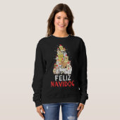 Feliz Navidog Shirt Camisa Perro Navidad (Voorkant volledig)