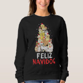 Feliz Navidog Shirt Camisa Perro Navidad (Voorkant)