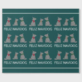 Feliz Navidog, Spaanse stijlkerst Cadeaupapier (Vlak)