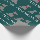 Feliz Navidog, Spaanse stijlkerst Cadeaupapier (Hoek)