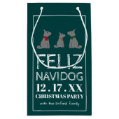 Feliz Navidog, Spaanse stijlkerst Klein Cadeauzakje (Achterkant)
