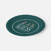 Feliz Navidog, Spaanse stijlkerst Papieren Bordje (Gekanteld)