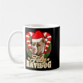 Feliz Navidog Tbull With Santa Claus Hat Ttie Chri Koffiemok (Links)