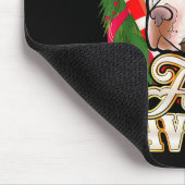 Feliz Navidog Tbull With Santa Claus Hat Ttie Chri Muismat (Hoek)