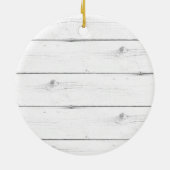 Feliz Navidog | Vakantie foto Keramisch Ornament (Achterkant)