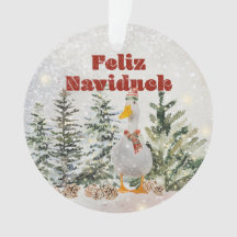 Feliz Naviduck Waterverf Duck