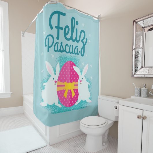 Feliz Pascua Douchegordijn (In situ)