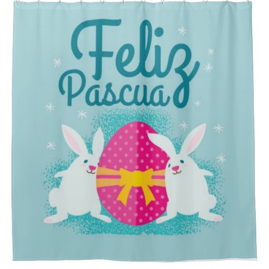 Feliz Pascua Douchegordijn (Voorkant)