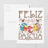 Feliz Pascua Gelukkig Pasen Spaans Briefkaart (Voorkant / Achterkant)