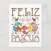 Feliz Pascua Gelukkig Pasen Spaans Briefkaart (Voorkant)