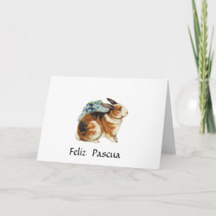 Feliz Pascua, Gelukkige Pasen in het Spaans Feestdagen Kaart