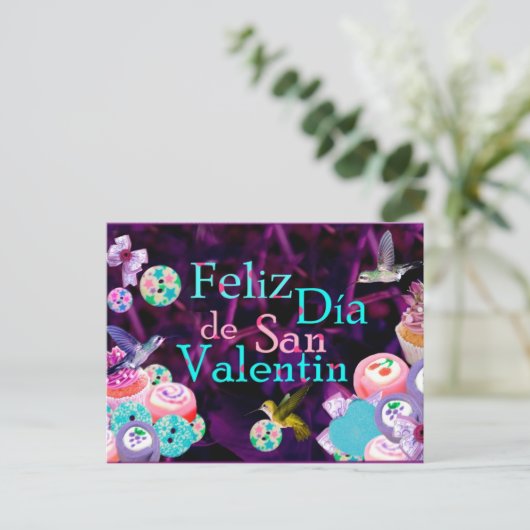 Feliz San Valentin Briefkaart (Staand voorkant)