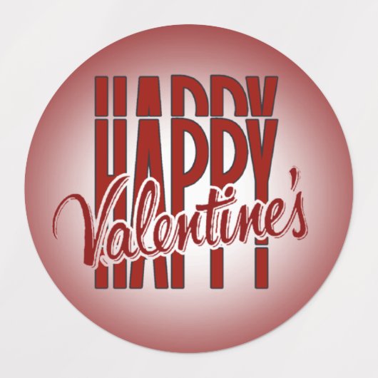  feliz Valentin variadas Labels (Design 2)
