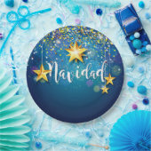 Felize Navidad Gold Stars Kerst Bord (Feest)